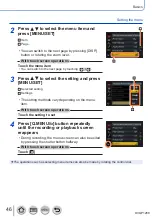 Предварительный просмотр 46 страницы Panasonic Lumix DC-TZ91 Operating Instructions Manual