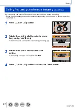 Предварительный просмотр 47 страницы Panasonic Lumix DC-TZ91 Operating Instructions Manual