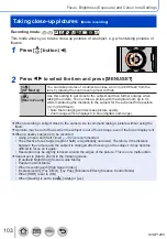 Предварительный просмотр 103 страницы Panasonic Lumix DC-TZ91 Operating Instructions Manual