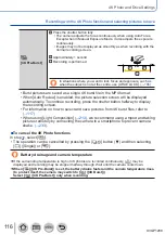 Предварительный просмотр 116 страницы Panasonic Lumix DC-TZ91 Operating Instructions Manual