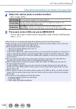 Предварительный просмотр 136 страницы Panasonic Lumix DC-TZ91 Operating Instructions Manual