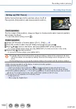 Предварительный просмотр 160 страницы Panasonic Lumix DC-TZ91 Operating Instructions Manual