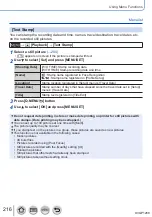 Предварительный просмотр 216 страницы Panasonic Lumix DC-TZ91 Operating Instructions Manual