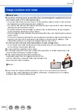 Предварительный просмотр 294 страницы Panasonic Lumix DC-TZ91 Operating Instructions Manual