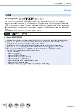 Preview for 176 page of Panasonic lumix DC-ZS70 Owner'S Manual