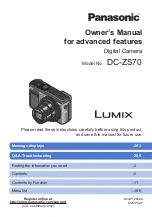 Panasonic Lumix DC-ZS70K Owner'S Manual preview