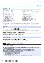 Preview for 184 page of Panasonic Lumix DC-ZS80D Owner'S Manual For Advanced Features