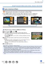 Preview for 73 page of Panasonic Lumix DCFZ80GNK Operating Instructions For Advanced Features