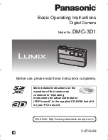 Preview for 1 page of Panasonic Lumix DMC-3D1 Basic Operating Instructions Manual