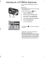 Preview for 70 page of Panasonic Lumix DMC-F1 Operating Instructions Manual