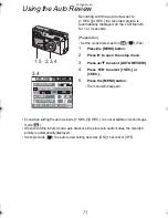 Preview for 71 page of Panasonic Lumix DMC-F1 Operating Instructions Manual