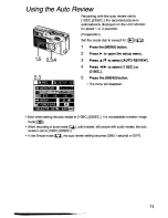 Preview for 71 page of Panasonic Lumix DMC-F1A Operating Instructions Manual