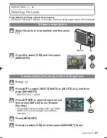 Preview for 21 page of Panasonic Lumix DMC-F2 Operating Instructions Manual