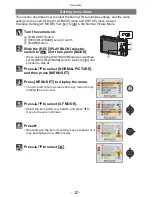 Предварительный просмотр 20 страницы Panasonic Lumix DMC-F3 Operating Instructions Manual