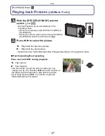 Предварительный просмотр 37 страницы Panasonic Lumix DMC-F3 Operating Instructions Manual