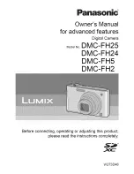 Panasonic Lumix DMC-FH2 Owner'S Manual preview