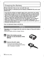 Предварительный просмотр 12 страницы Panasonic Lumix DMC-FH27 Basic Operating Instructions Manual