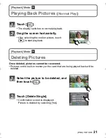 Предварительный просмотр 21 страницы Panasonic Lumix DMC-FH27 Basic Operating Instructions Manual