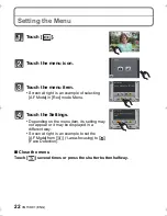 Предварительный просмотр 22 страницы Panasonic Lumix DMC-FH27 Basic Operating Instructions Manual