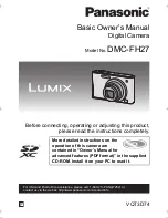 Panasonic Lumix DMC-FH27S Basic Owner'S Manual preview