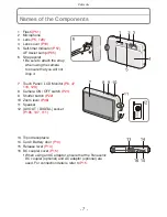 Предварительный просмотр 7 страницы Panasonic Lumix DMC-FP7 Owner'S Manual