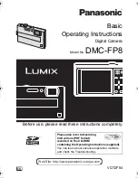 Panasonic Lumix DMC-FP8 Basic Operating Instructions Manual предпросмотр