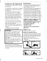 Preview for 3 page of Panasonic Lumix DMC-FP8 Basic Operating Instructions Manual