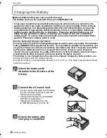 Preview for 12 page of Panasonic Lumix DMC-FP8 Basic Operating Instructions Manual