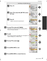 Preview for 17 page of Panasonic Lumix DMC-FP8 Basic Operating Instructions Manual