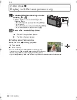 Preview for 22 page of Panasonic Lumix DMC-FP8 Basic Operating Instructions Manual