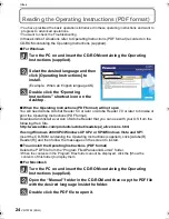 Preview for 24 page of Panasonic Lumix DMC-FP8 Basic Operating Instructions Manual