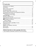 Preview for 7 page of Panasonic LUMIX DMC-FS10 Basic Operating Instructions Manual