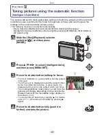 Preview for 22 page of Panasonic Lumix DMC-FS14 Operating Instructions Manual