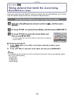 Preview for 54 page of Panasonic Lumix DMC-FS14 Operating Instructions Manual