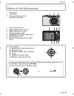 Предварительный просмотр 9 страницы Panasonic Lumix DMC-FS15 Operating Instructions Manual