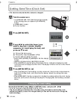 Предварительный просмотр 18 страницы Panasonic Lumix DMC-FS15 Operating Instructions Manual