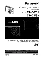 Panasonic Lumix DMC-FS3 Operating Instructions Manual предпросмотр