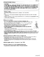 Preview for 5 page of Panasonic Lumix DMC-FS3 Operating Instructions Manual