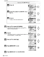 Preview for 20 page of Panasonic Lumix DMC-FS3 Operating Instructions Manual