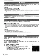 Preview for 54 page of Panasonic Lumix DMC-FS3 Operating Instructions Manual