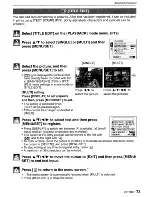 Preview for 73 page of Panasonic Lumix DMC-FS3 Operating Instructions Manual