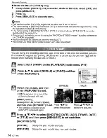 Preview for 74 page of Panasonic Lumix DMC-FS3 Operating Instructions Manual