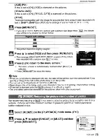 Preview for 75 page of Panasonic Lumix DMC-FS3 Operating Instructions Manual