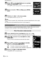 Preview for 78 page of Panasonic Lumix DMC-FS3 Operating Instructions Manual