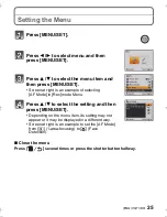 Preview for 25 page of Panasonic Lumix DMC-FS35 Basic Operating Instructions Manual