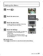Предварительный просмотр 25 страницы Panasonic Lumix DMC-FS37 Basic Operating Instructions Manual