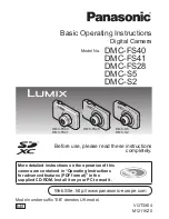 Panasonic Lumix DMC-FS40 Basic Operating Instructions Manual preview