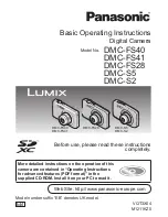 Preview for 1 page of Panasonic Lumix DMC-FS40 Basic Operating Instructions Manual