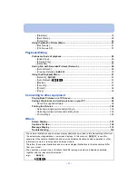 Preview for 4 page of Panasonic Lumix DMC-FS50 Operating Instructions Manual
