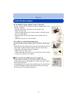 Preview for 5 page of Panasonic Lumix DMC-FS50 Operating Instructions Manual